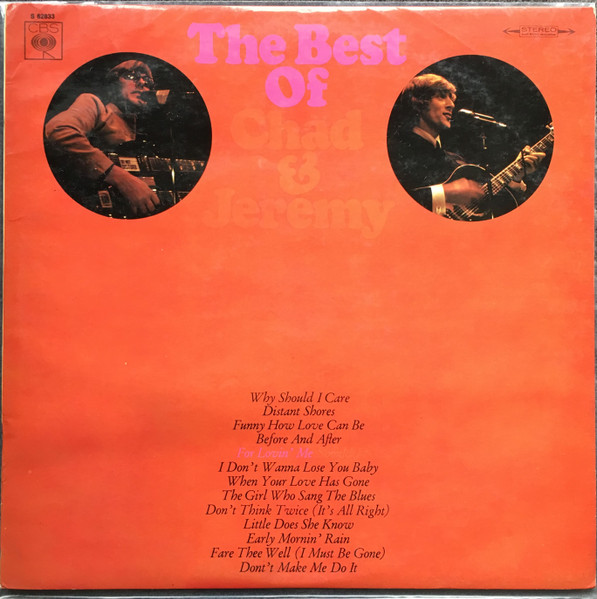 Chad & Jeremy - The Best Of Chad And Jeremy (LP, Album, Comp)