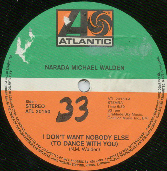 Narada Michael Walden - I Don't Want Nobody Else (To Dance With You) (12")