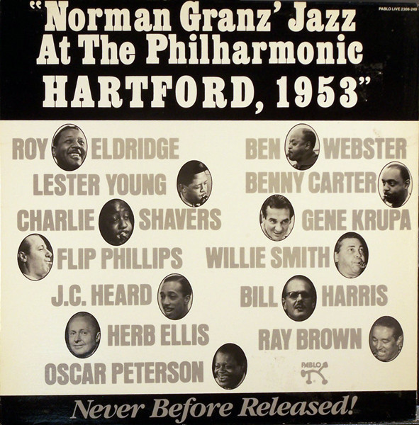 Various - Norman Granz' Jazz At The Philharmonic Hartford, 1953 (LP, Album, RE, Gat)