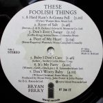 Bryan Ferry - These Foolish Things (LP, Album) - Afbeelding 5