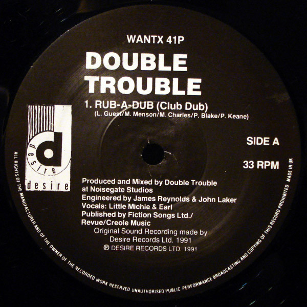 Double Trouble - Rub-A-Dub (12", Promo)