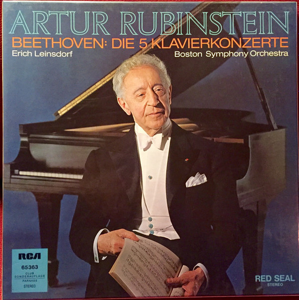 Rubinstein* Spielt Beethoven* - Die 5 Klavierkonzerte (4xLP, Club + Box, Comp)