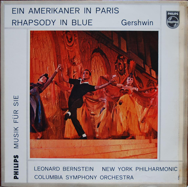 George Gershwin, New York Philharmonic, Columbia Symphony Orchestra, Leonard Bernstein - Ein Amerikaner In Paris / Rhapsody In Blue (10", Comp, Mono)