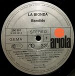 La Bionda - Bandido (LP, Album, Gat) - Afbeelding 4