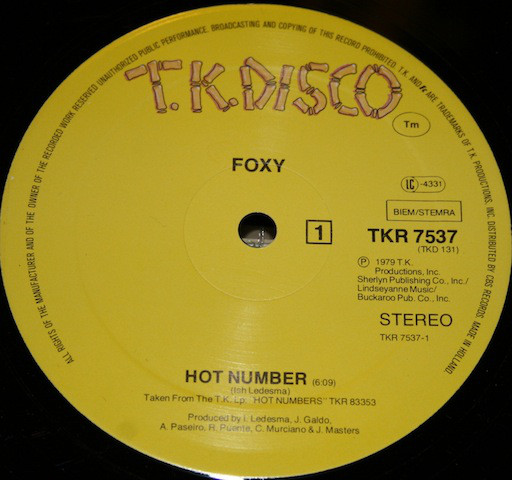 Foxy - Hot Number (12")
