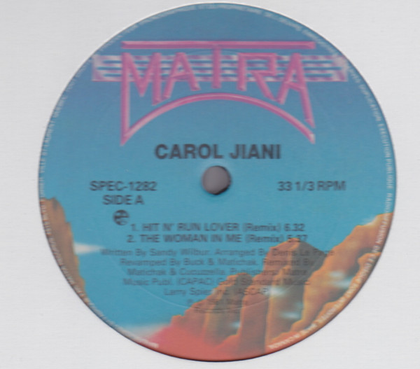 Carol Jiani - Hit & Run Lover (4-Track EP) (12", EP, S/Edition)
