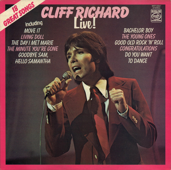 Cliff Richard - Cliff Richard Live! (LP, Album, RE)