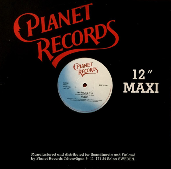 Hubbe* - Jag Är Jag (12", Maxi)