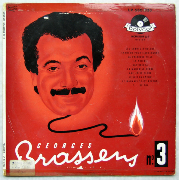 Georges Brassens - N°3 (10", Album, Mono)