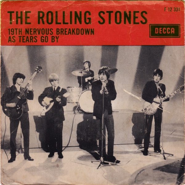 The Rolling Stones - 19th Nervous Breakdown / As Tears Go By (7", Single, Mono)