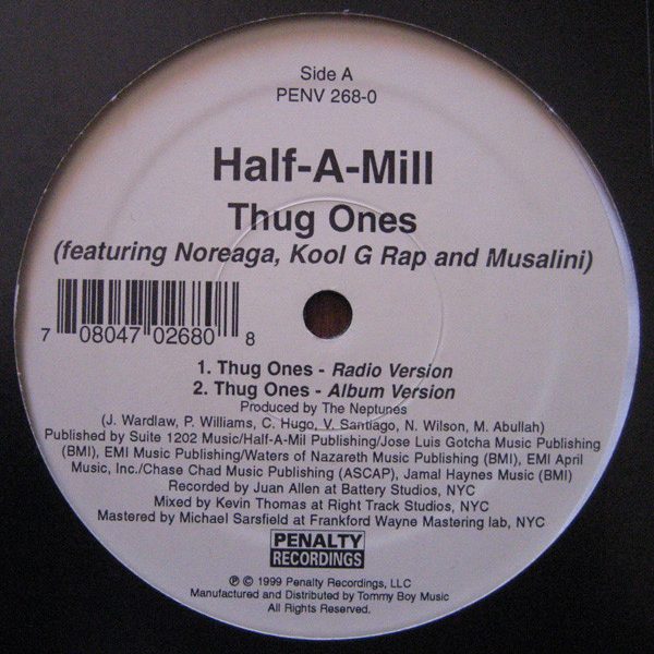 Half-A-Mill - Thug Ones (12")