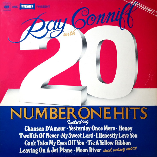Ray Conniff - 20 Number One Hits (LP, Comp)