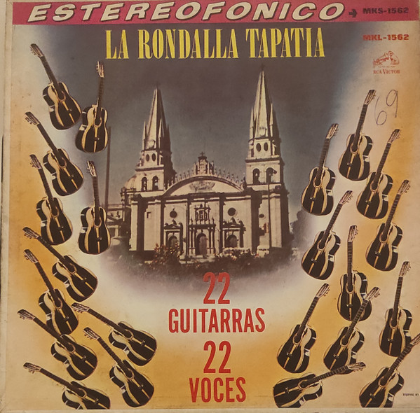 La Rondalla Tapatía - 22 Guitarras 22 Voces (LP, Album, RE)
