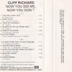 Cliff Richard - Now You See Me, Now You Don't (Cass, Album) - Afbeelding 5