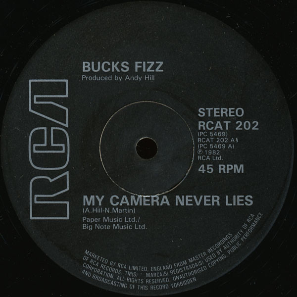 Bucks Fizz - My Camera Never Lies (12", Single)