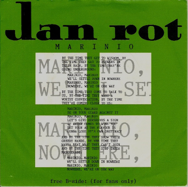 Jan Rot - Marinio (7", Single)