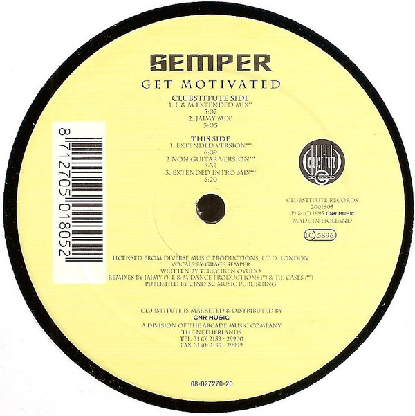 Semper - Get Motivated (12")