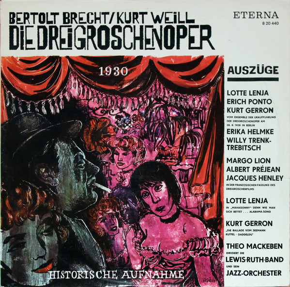 Bertolt Brecht / Kurt Weill - Die Dreigroschenoper (LP, Comp, Mono, RP)