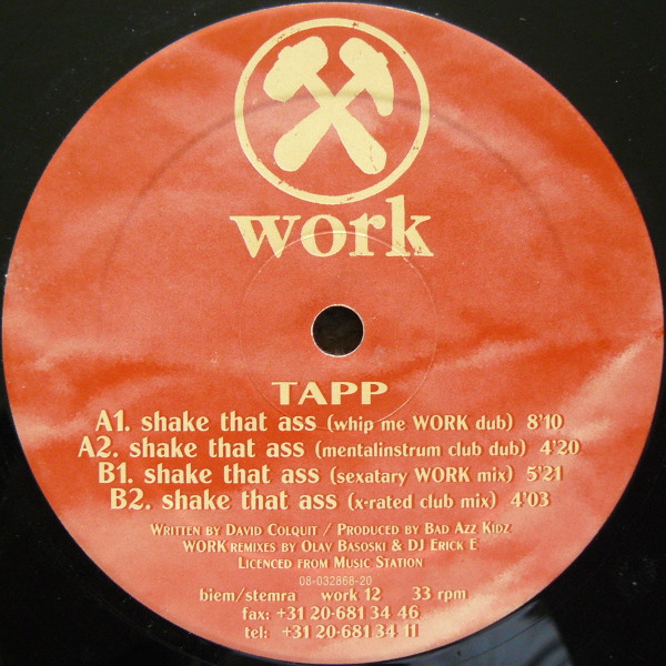 Tapp - Shake That Ass (12")