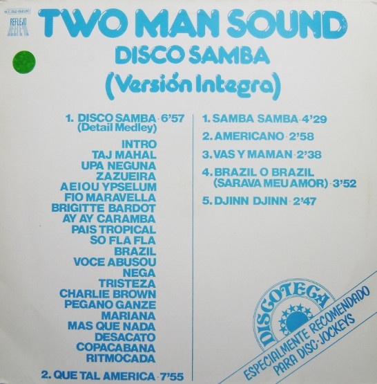 Two Man Sound - Disco Samba (Versión Integra) (LP, Album)