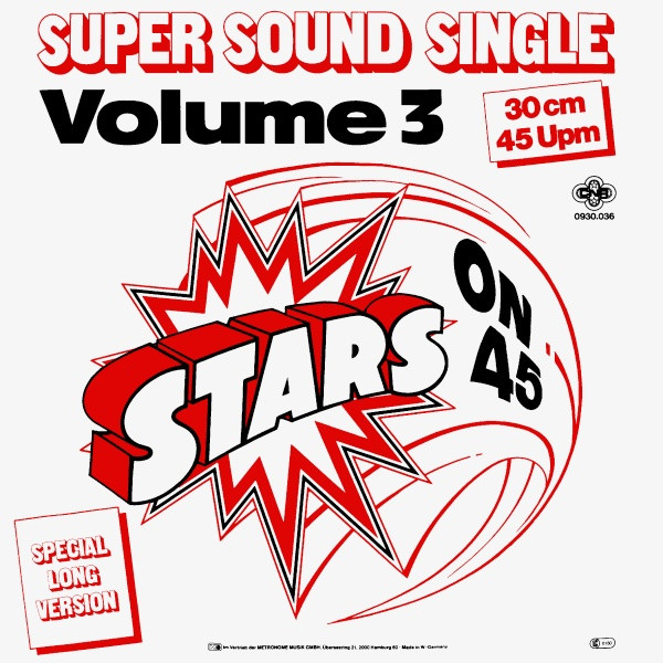 Stars On 45 - Stars On 45 Volume 3 (Special Long Version) (12", Maxi)