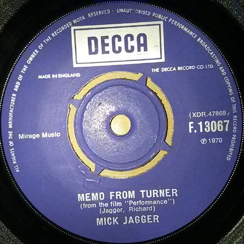 Mick Jagger - Memo From Turner / Natural Magic (7", Single, Com)