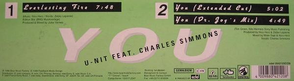 U-Nit Feat. Charles Simmons - You (12")