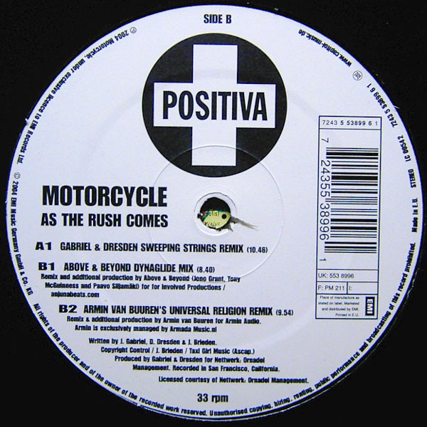 Motorcycle - As The Rush Comes (12")