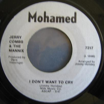 Jerry Combs & The Mannix - It Takes A Whole Lot Of Woman / I Don't Want To Cry (7", Single, RE)