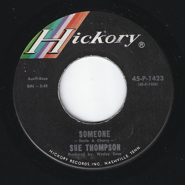 Sue Thompson - Someone (7", Single)