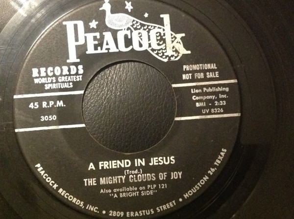 The Mighty Clouds Of Joy - A Friend In Jesus / Two Wings (7", Single, Promo)