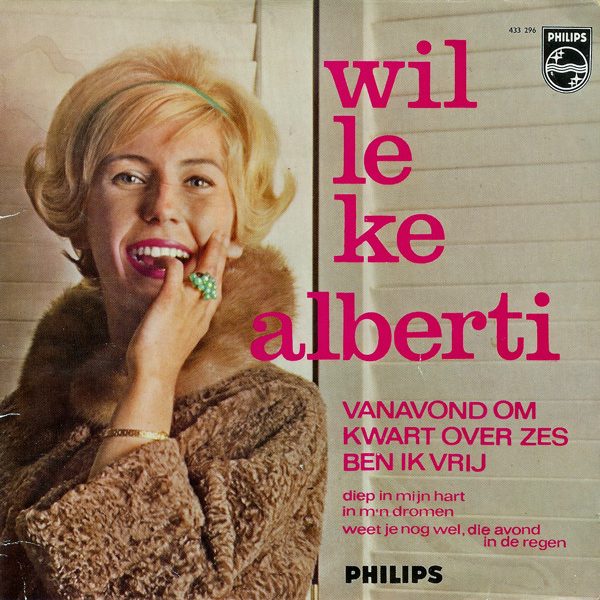 Willeke Alberti - Vanavond Om Kwart Over Zes Ben Ik Vrij (7", EP, Mono)