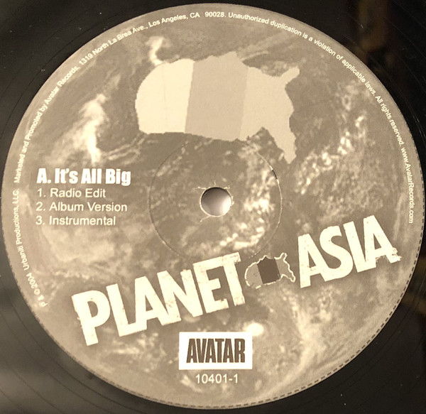 Planet Asia - It's All Big b/w Right Or Wrong (12")