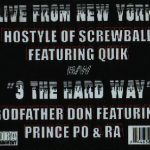Hostyle (3) / Godfather Don - Live From New York / 3 The Hard Way (12")