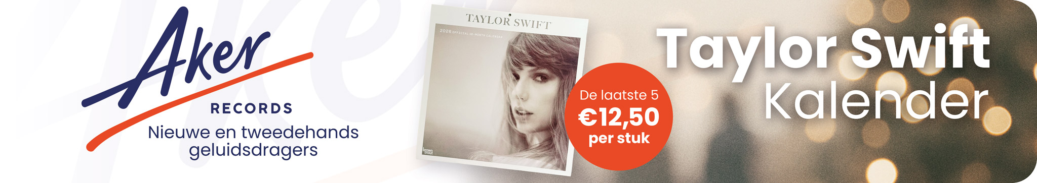 Taylor Swift 2026 officiële kalender