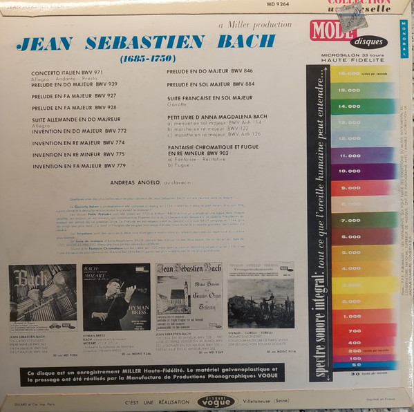 Johann Sebastian Bach, Andreas Angelo-1