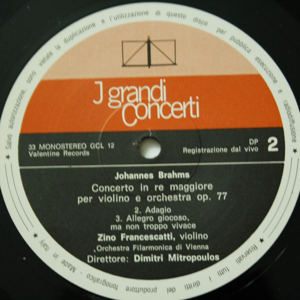 Johannes Brahms - Zino Francescatti, Dimitri Mitropoulos-1