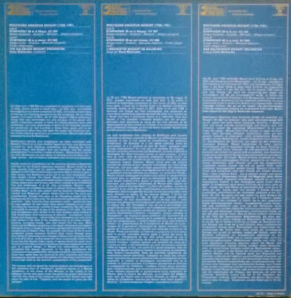 Wolfgang Amadeus Mozart, Das Mozarteum Orchester Salzburg, Hans Matievsky-1