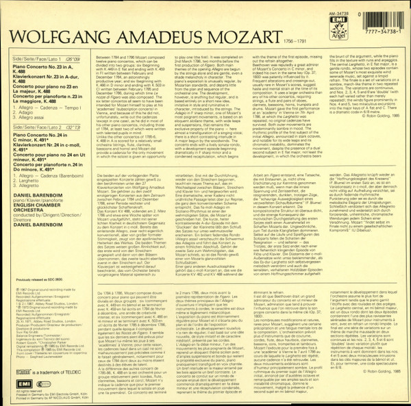 Wolfgang Amadeus Mozart, Daniel Barenboim, English Chamber Orchestra-1