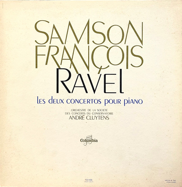 Maurice Ravel / Samson François, Orchestre De La Société Des Concerts Du Conservatoire, André Cluytens-0