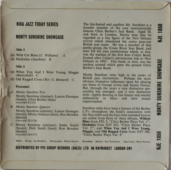 The Monty Sunshine Trio* / The Monty Sunshine Quartet-1