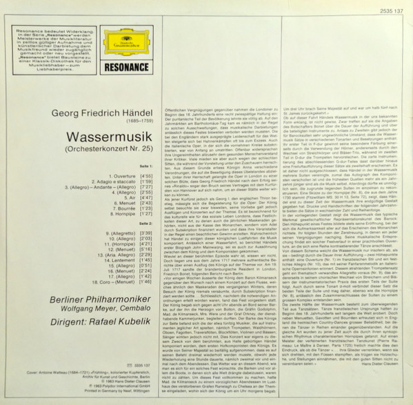 Georg Friedrich Händel – Berliner Philharmoniker · Rafael Kubelik-1