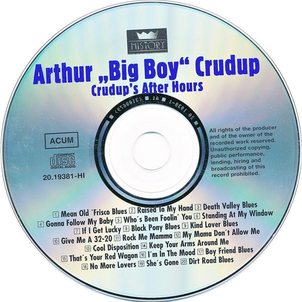 Arthur "Big Boy" Crudup-1