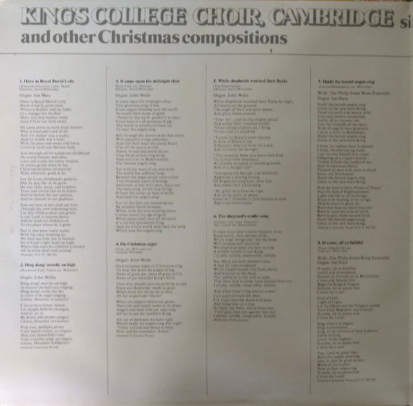 The King's College Choir Of Cambridge olv David Willcocks-1