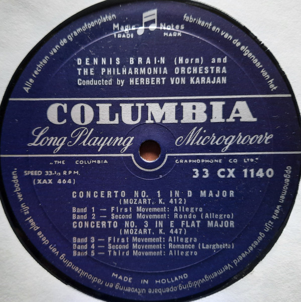 Wolfgang Amadeus Mozart - Dennis Brain And The Philharmonia Orchestra Conducted By Herbert von Karajan-1