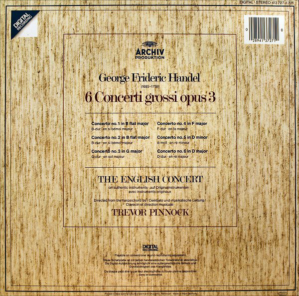 Georg Friedrich Händel - The English Concert • Trevor Pinnock-1