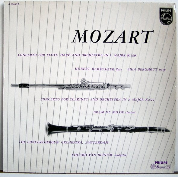 Wolfgang Amadeus Mozart, Concertgebouworkest, Hubert Barwahser, Phia Berghout, Bram De Wilde, Eduard van Beinum-0