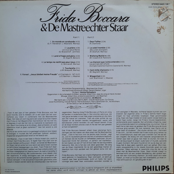 Frida Boccara & De Mastreechter Staar-1