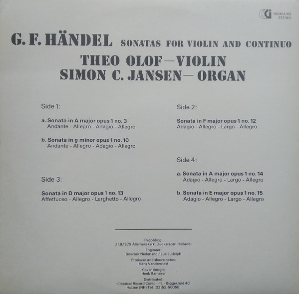 Georg Friedrich Händel - Theo Olof / Simon C. Jansen-1