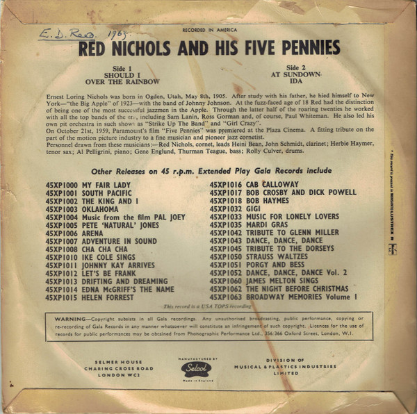 Red Nichols And His 5 Pennies*-1
